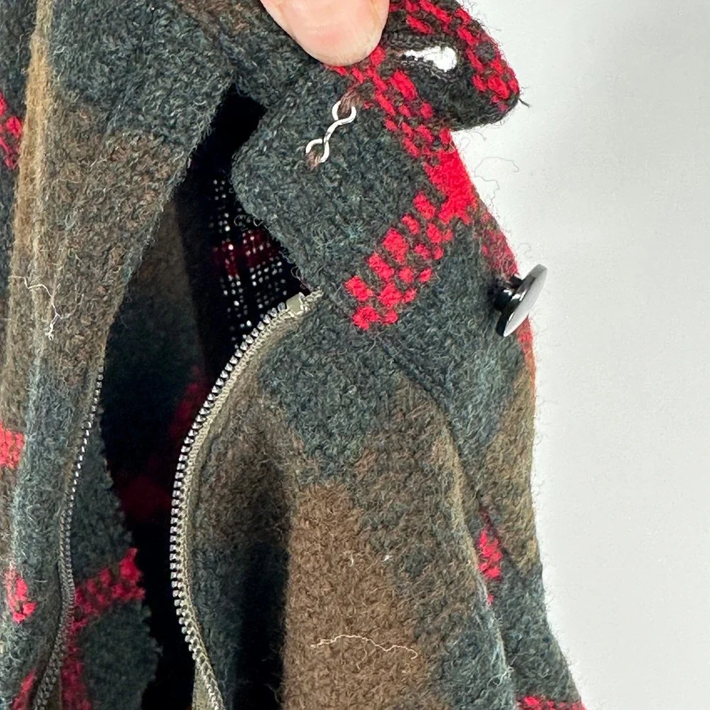 Vintage‎ 60s Pendleton Doughnut Skirt Girls Size 10 Plaid Wool Tartan RARE